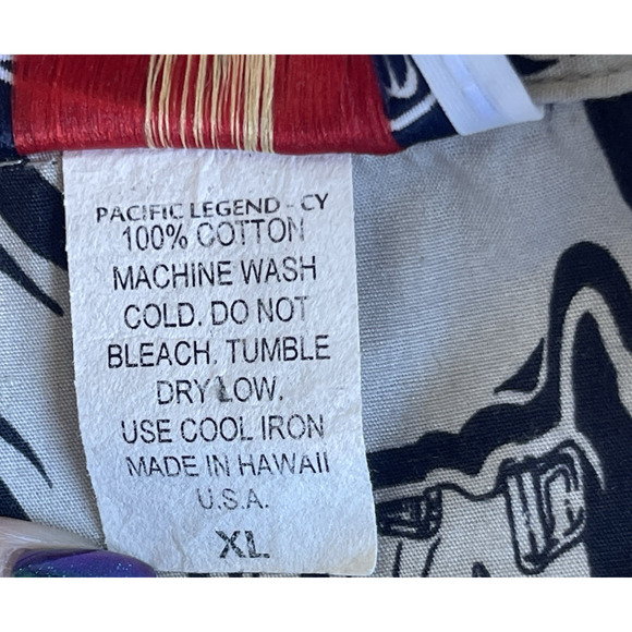 Pacific Legends Men Hawaiian Button Up Shirt Extra Large XL Cotton Car Print USA - Picture 5 of 9